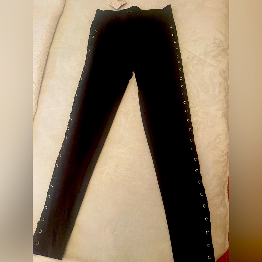 Guess new with tags black size M Jamie Lace up legging
